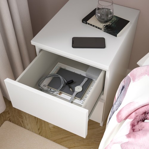 Ikea malm 2 drawer bedside outlet table